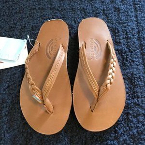 Rainbow Sandals Flirty Braidy Flip Flop size sm